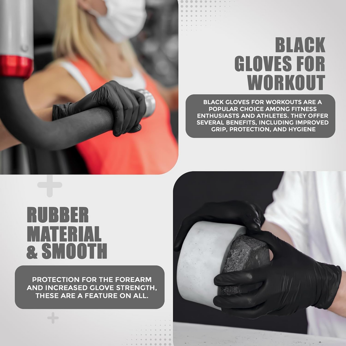 Nitrile Glove Black Medium X 1000Pcs