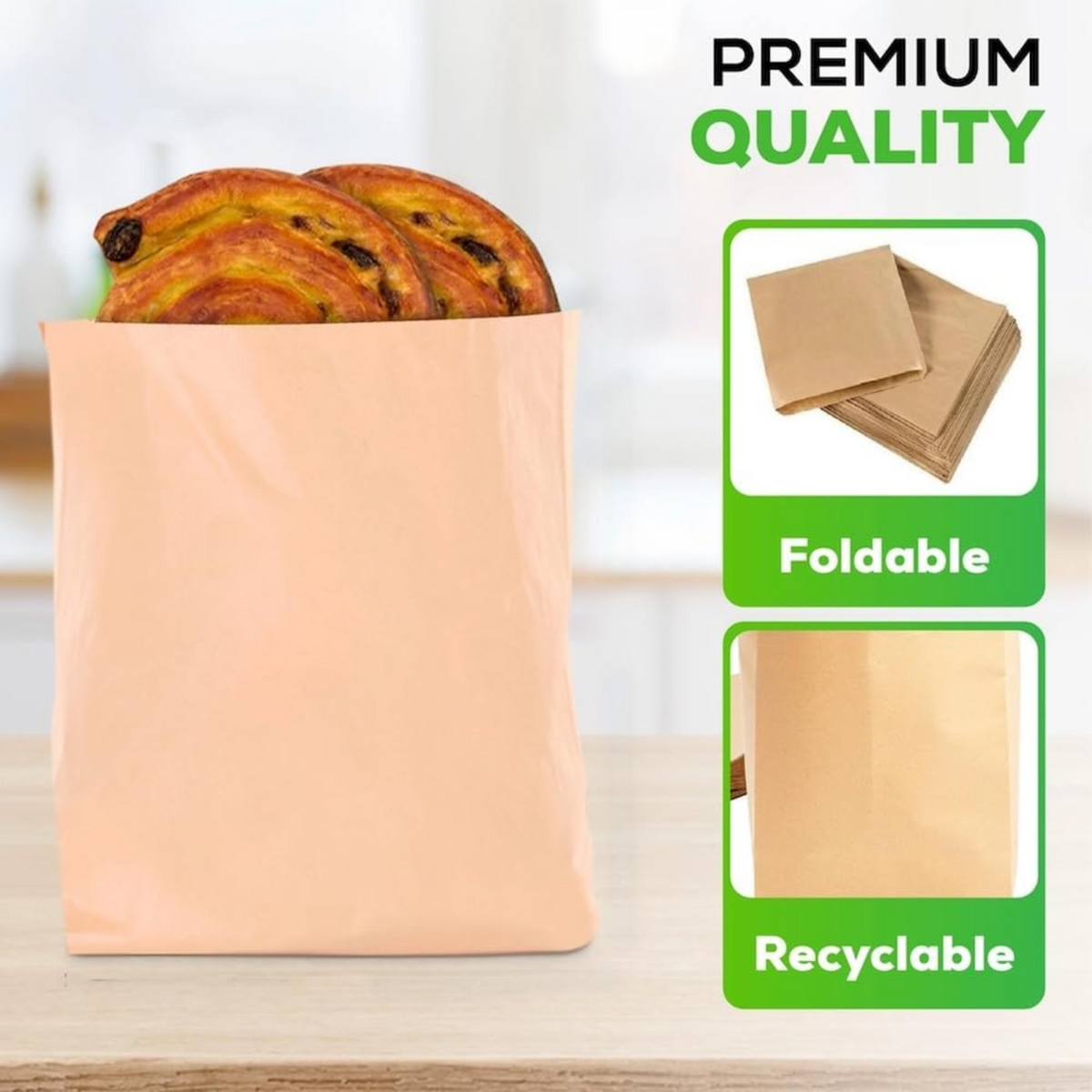 7×7 BROWN KRAFT/PAPER CHIPS BAG x1000PCS