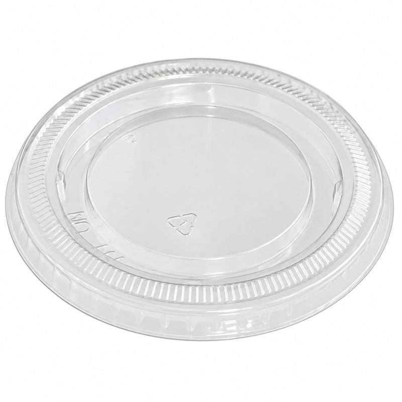 8Oz / 240ML Clear Lid Flat Ice Cream Tub RPET
