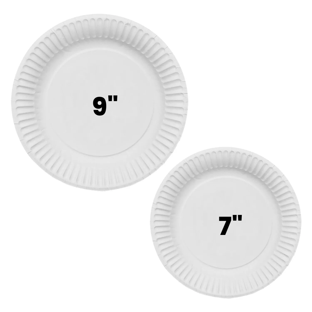 7 Inch Round Paper Plate X 1000Pcs