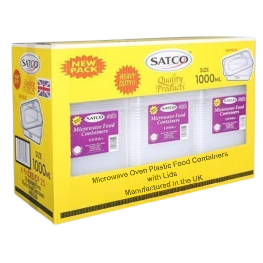 Retail Pack Satco S1100 Microwave W/Lids X 48Pcs