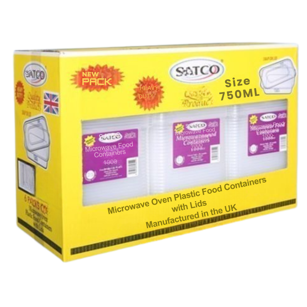Retail Pack Satco C750 Microwave W/Lids X 60Pcs