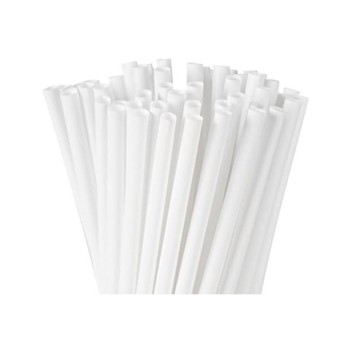 Clear Smoothie Straws (12Mm) X200Pcs