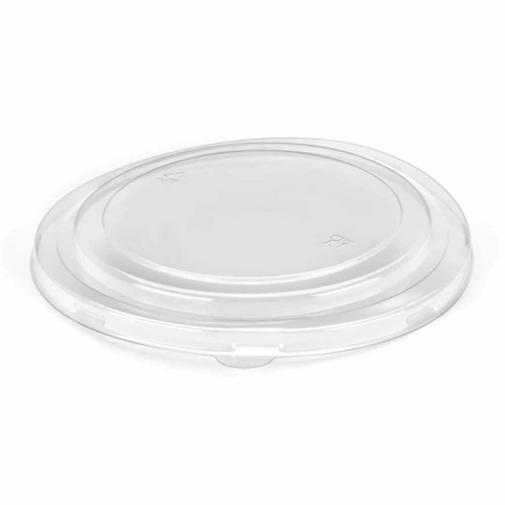 Round Kraft Deli Bowls Clear PP Lids -500/650/750/1000ML X300PCS
