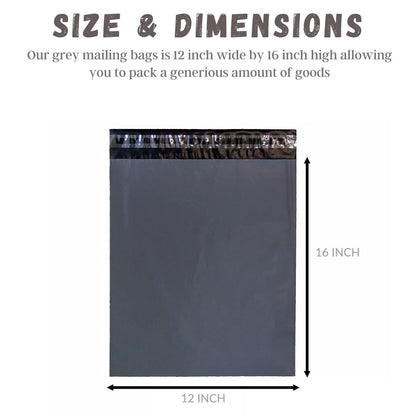 Mailing Bag Grey 12X16