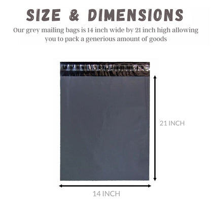 Mailing Bag Grey 14X21