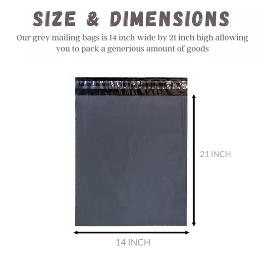 Mailing Bag Grey 14X21