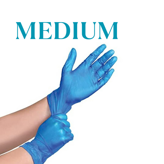 Vinyl Glove Blue Medium X 1000Pcs