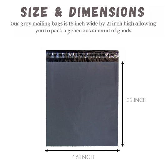 Mailing Bag Grey 16X21