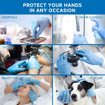 Nitrile Glove Blue Large X 1000Pcs