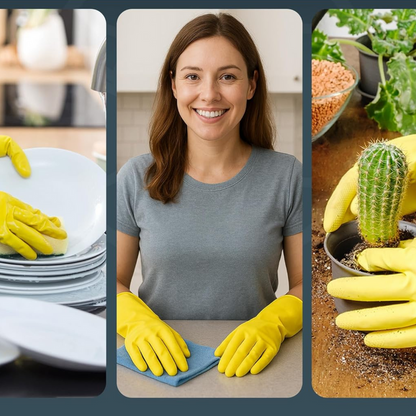 Elbow Grease Rubber Gloves Medium X18Pcs