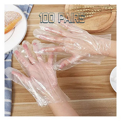 Clear PolyGloves Natural Medium (20X500) X10000Pcs