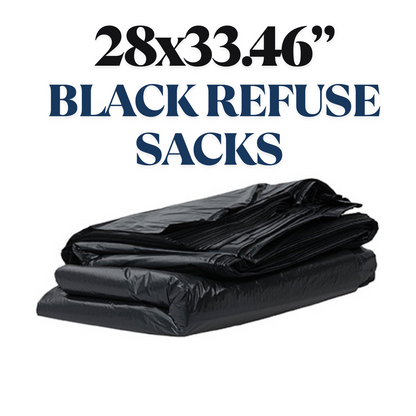 10x20 Black Refuse Sacks