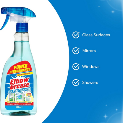 Elbow Grease Glass Cleaner Spray 500ML X8Pcs