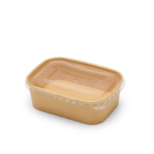 Salad Rectangular Kraft 1000Ml (300Pcs)