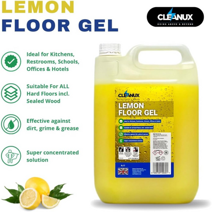 Cleanux Lemon Floor Gel X 5Ltr