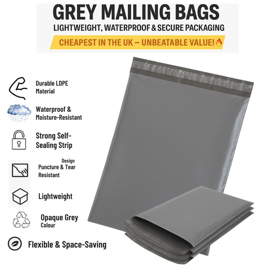 Mailing Bag Grey 21X24