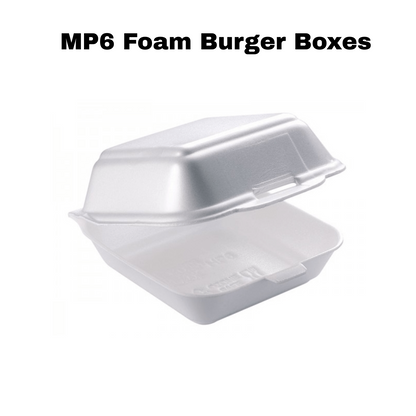 Mp6 Foam Burger Box X500Pcs