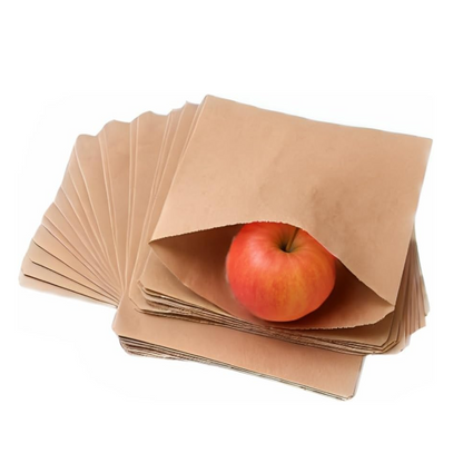 10×10 BROWN KRAFT/PAPER CHIPS BAG x1000