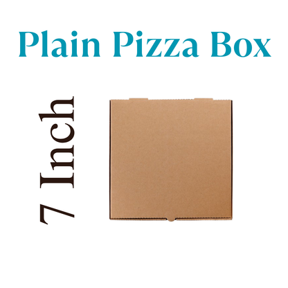 Plain Pizza Box 7 Inch Brown X90Pcs