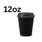12Oz Black Ripple Cups X500Pcs