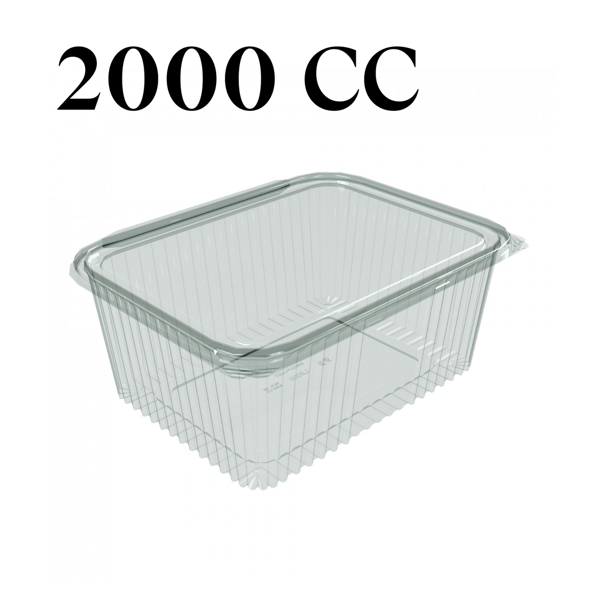 2000Cc Rectangular Salad Container X 200Pcs