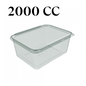 2000Cc Rectangular Salad Container X 200Pcs