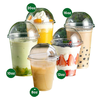 20Oz Plastic Milkshake/Smoothie Clear Cups- 20X50 X 1000Pcs