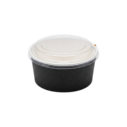 500ML Black Round Kraft Deli Bowls X300pcs