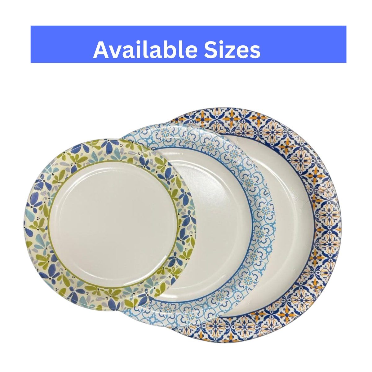 7-Inch Round Printed Plate X 1000Pcs