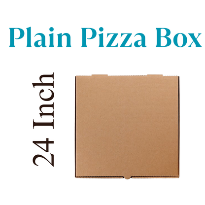 Plain Pizza Box 24 Inch Brown X90Pcs