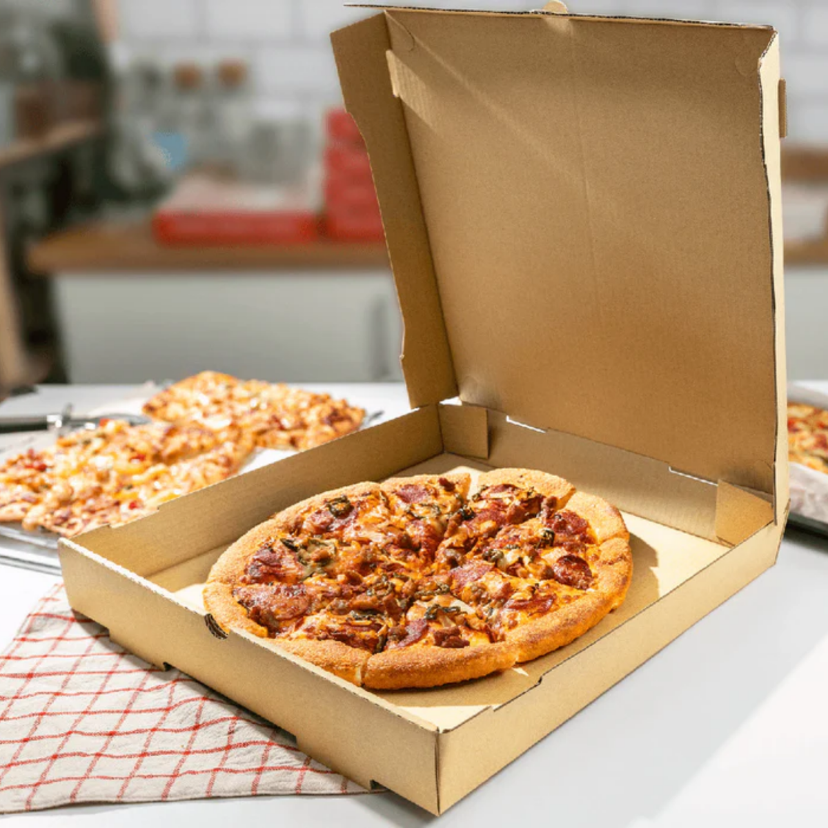 Plain Pizza Box 18 Inch Brown X45Pcs