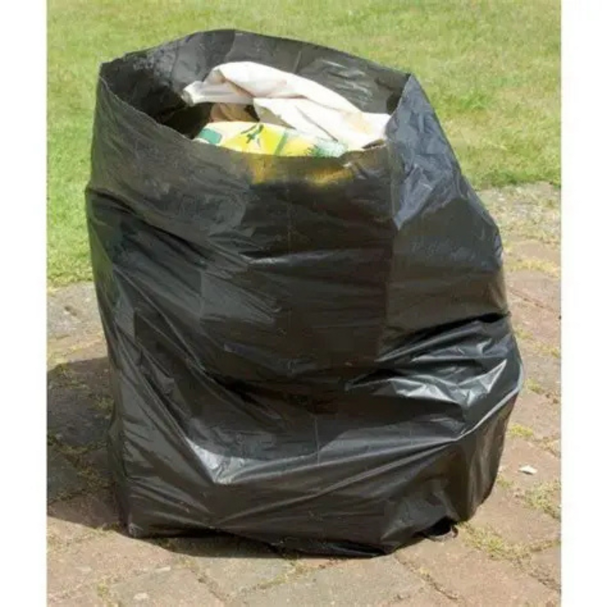 20x20 Yellow Label Black Bin Bag (18x29x34) x20Pcs