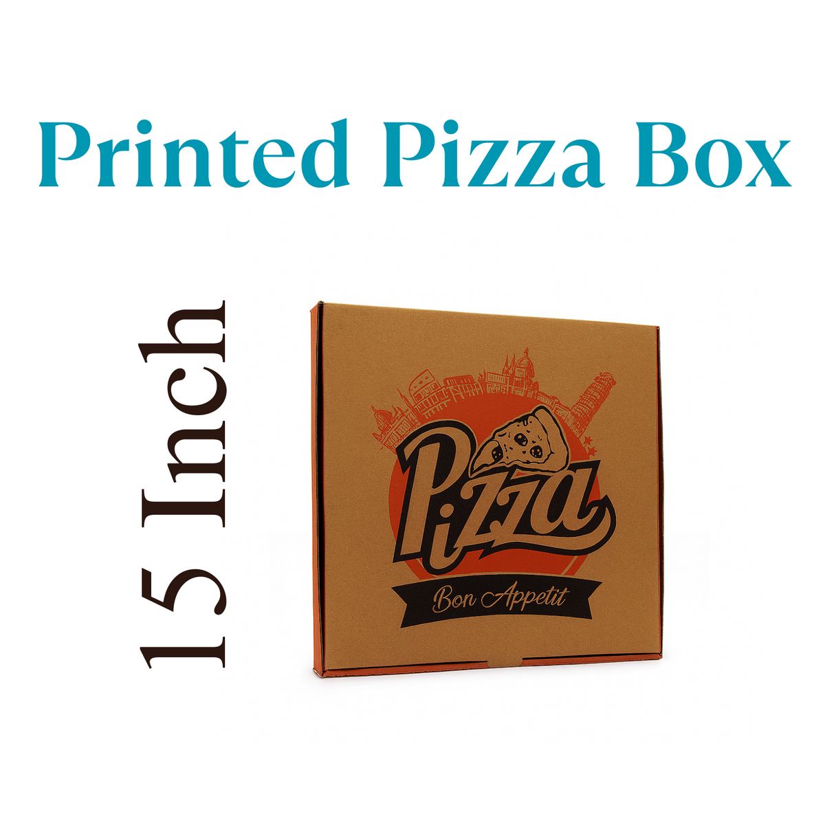 15 Inch Printed Pizza Box X90Pcs