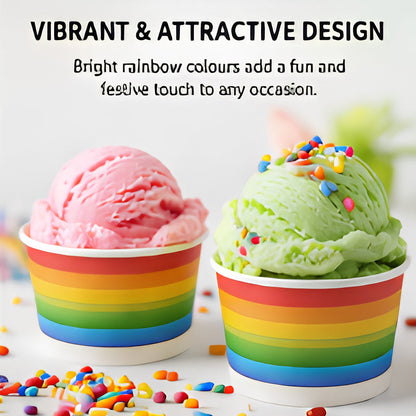 Paper Printed Ice Cream Cup 120ML/4OZ - 1000Pcs