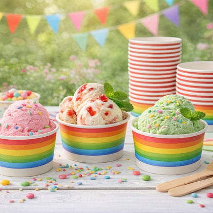 Paper Printed Ice Cream Cup 240ML/8OZ