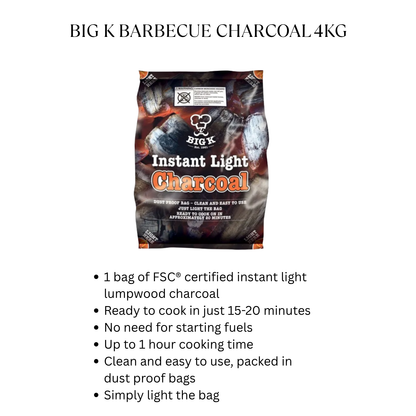 Big K Charcoal Instant Light 4Kg
