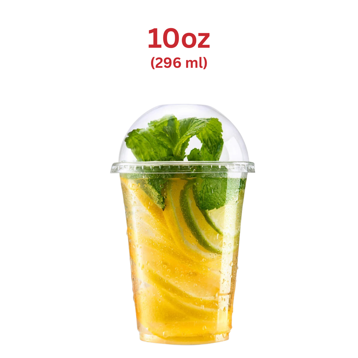10Oz Plastic Milkshake/Smoothie Clear Cups- 20X50 X 1000Pcs