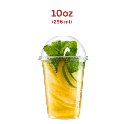 10Oz Plastic Milkshake/Smoothie Clear Cups- 20X50 X 1000Pcs