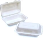 Bhb10 Bagasse Clamshell Box 250 Pcs