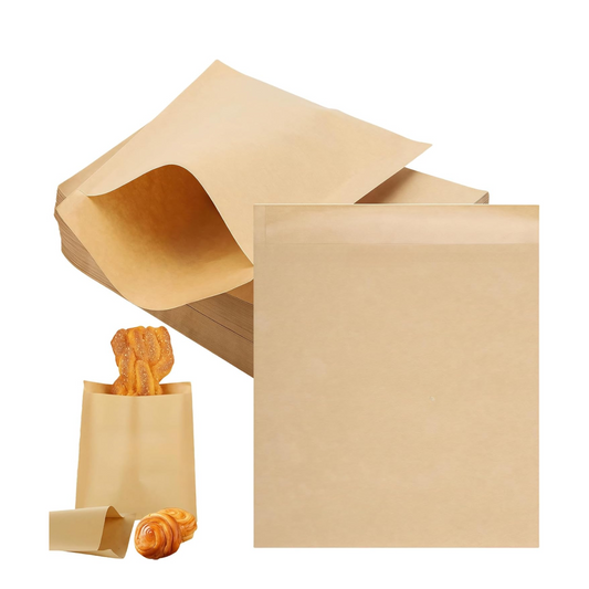 8.5×8.5 BROWN KRAFT/PAPER CHIPS BAG x1000PCS