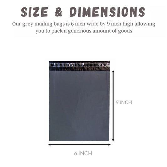 Mailing Bag Grey 6X9