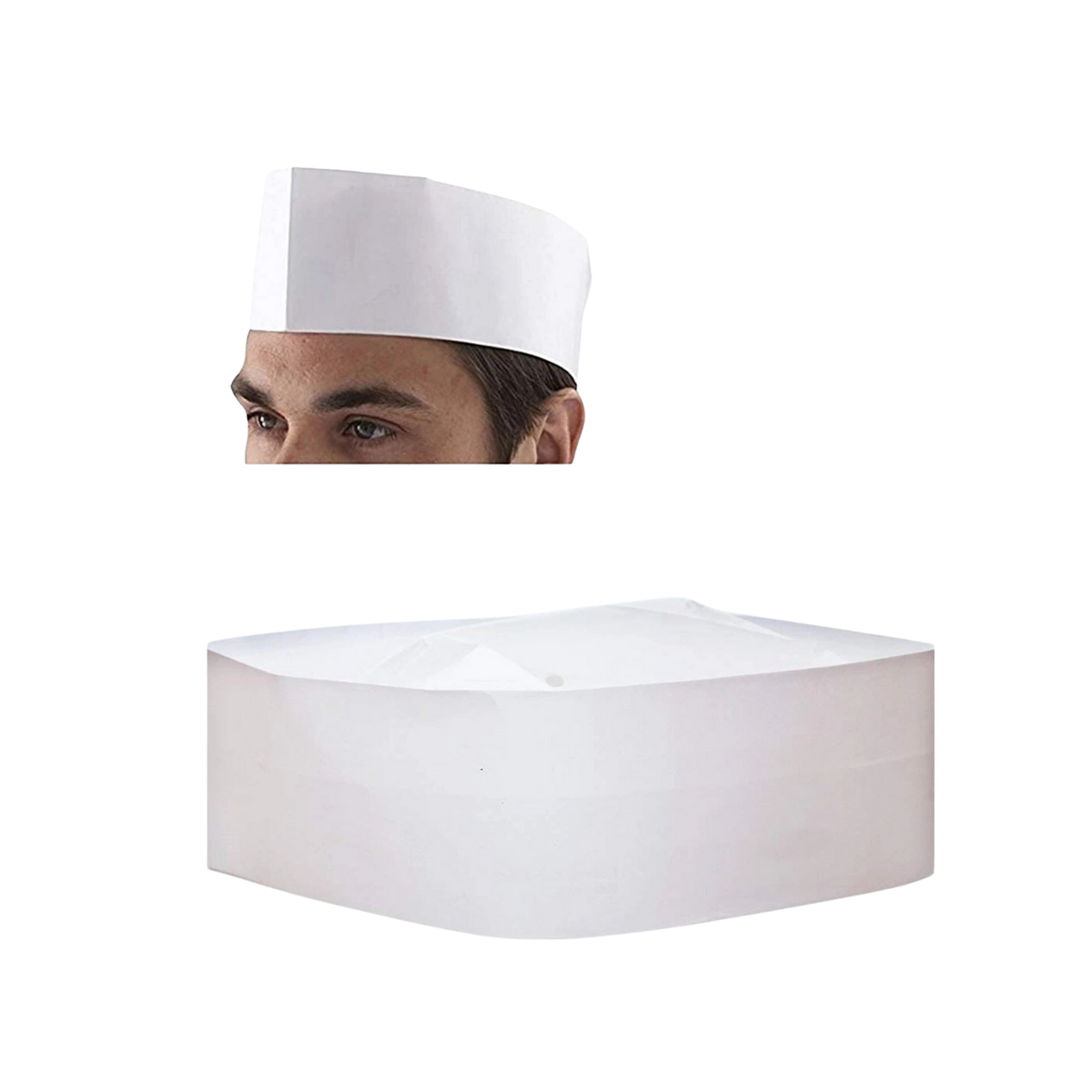Plain White Forge Hat - 1000Pcs