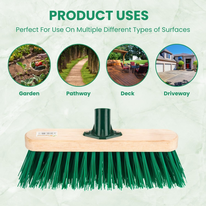 12-Inch Broom Head Cream Pvc Fill