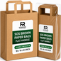 Brown SOS Extra Large Flat Handle Paper Bags x225pcs