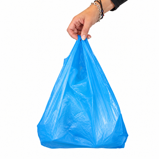 Best T-Shirt Bag Blue 10'' X 15'' X 18'' (20 Packs)