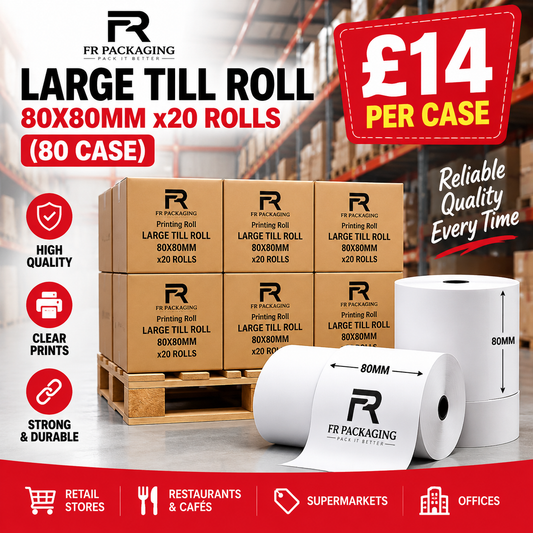 Large Till Roll 80X80Mm X20Rolls(80Case)