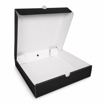 Black 9 Inch Plain Pizza Boxes x90pcs