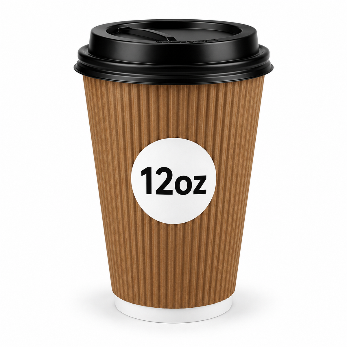 12Oz Brown Ripple Cups (20X25) X500pcs