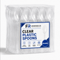 Clear Reusable Plastic Spoon 20X50 X1000Pcs